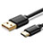Type-C Charger USB Data Cable Charging Cord Android Universal T08 for Apple iPad Pro 11 (2022) Black