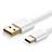 Type-C Charger USB Data Cable Charging Cord Android Universal T11 for Apple iPad Air 5 10.9 (2022) White