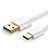 Type-C Charger USB Data Cable Charging Cord Android Universal T11 for Apple iPad Pro 11 (2022) White