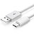 Type-C Charger USB Data Cable Charging Cord Android Universal T18 for Apple iPad Air 5 10.9 (2022) White