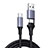 Type-C USB-C to Type-C USB-C Cable Adapter 100W H01 for Apple iPad Pro 11 (2021) Dark Gray