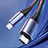 Type-C USB-C to Type-C USB-C Cable Adapter 100W H03 for Apple iPad Pro 11 (2022) Dark Gray