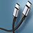 Type-C USB-C to Type-C USB-C Cable Adapter 60W for Apple iPad Pro 11 (2022) Dark Gray