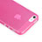 Ultra Slim Transparent Matte Finish Cover for Apple iPhone 5 Hot Pink