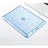 Ultra Slim Transparent TPU Soft Case for Apple iPad 2 Sky Blue