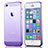 Ultra Slim Transparent TPU Soft Case for Apple iPhone 5S Purple