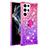 Ultra-thin Silicone Gel Gradient Soft Case Cover Y04B for Samsung Galaxy S22 Ultra 5G Purple