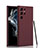 Ultra-thin Silicone Gel Soft Case 360 Degrees Cover D02 for Samsung Galaxy S23 Ultra 5G Red Wine