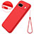 Ultra-thin Silicone Gel Soft Case 360 Degrees Cover for Google Pixel 8a 5G Red