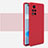 Ultra-thin Silicone Gel Soft Case 360 Degrees Cover for Huawei Honor V40 5G Red