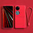 Ultra-thin Silicone Gel Soft Case 360 Degrees Cover for Huawei P50 Pocket Red