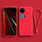 Ultra-thin Silicone Gel Soft Case 360 Degrees Cover for Huawei P60 Pocket Red
