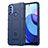 Ultra-thin Silicone Gel Soft Case 360 Degrees Cover for Motorola Moto E40 Blue