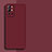 Ultra-thin Silicone Gel Soft Case 360 Degrees Cover for OnePlus 9R 5G Red Wine