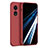 Ultra-thin Silicone Gel Soft Case 360 Degrees Cover for Oppo A18 Red