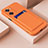 Ultra-thin Silicone Gel Soft Case 360 Degrees Cover for Oppo A57e Orange