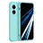 Ultra-thin Silicone Gel Soft Case 360 Degrees Cover for Oppo A58 4G Cyan