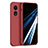 Ultra-thin Silicone Gel Soft Case 360 Degrees Cover for Oppo A78 4G Red