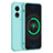 Ultra-thin Silicone Gel Soft Case 360 Degrees Cover for Oppo Reno8 T 5G Mint Blue