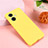 Ultra-thin Silicone Gel Soft Case 360 Degrees Cover for Realme 10 Pro+ Plus 5G Yellow