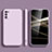 Ultra-thin Silicone Gel Soft Case 360 Degrees Cover for Samsung Galaxy A02s Clove Purple