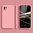 Ultra-thin Silicone Gel Soft Case 360 Degrees Cover for Samsung Galaxy A22s 5G Pink