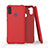 Ultra-thin Silicone Gel Soft Case 360 Degrees Cover for Samsung Galaxy M11 Red