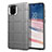 Ultra-thin Silicone Gel Soft Case 360 Degrees Cover for Samsung Galaxy Note 10 Lite Silver