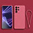 Ultra-thin Silicone Gel Soft Case 360 Degrees Cover for Samsung Galaxy S22 Ultra 5G Red Wine