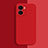 Ultra-thin Silicone Gel Soft Case 360 Degrees Cover for Vivo iQOO Z7 5G Red