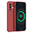 Ultra-thin Silicone Gel Soft Case 360 Degrees Cover for Vivo V23 Pro 5G Red
