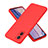 Ultra-thin Silicone Gel Soft Case 360 Degrees Cover H01P for Motorola Moto E22 Red