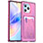 Ultra-thin Silicone Gel Soft Case 360 Degrees Cover HD1 for Huawei Honor 60 SE 5G Hot Pink