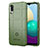 Ultra-thin Silicone Gel Soft Case 360 Degrees Cover J01S for Samsung Galaxy M02 Green