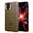 Ultra-thin Silicone Gel Soft Case 360 Degrees Cover J01S for Samsung Galaxy M60s Brown