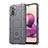Ultra-thin Silicone Gel Soft Case 360 Degrees Cover J01S for Xiaomi Redmi Note 10 4G Gray