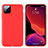 Ultra-thin Silicone Gel Soft Case 360 Degrees Cover S01 for Apple iPhone 11 Pro Max Red