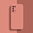 Ultra-thin Silicone Gel Soft Case 360 Degrees Cover S01 for Oppo A74 5G Pink