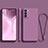 Ultra-thin Silicone Gel Soft Case 360 Degrees Cover S01 for Oppo Reno6 5G Purple