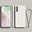 Ultra-thin Silicone Gel Soft Case 360 Degrees Cover S01 for Oppo Reno6 5G White