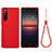Ultra-thin Silicone Gel Soft Case 360 Degrees Cover S01 for Sony Xperia 10 V Red