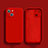 Ultra-thin Silicone Gel Soft Case 360 Degrees Cover S02 for Apple iPhone 15 Red