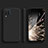 Ultra-thin Silicone Gel Soft Case 360 Degrees Cover S02 for Samsung Galaxy A12 5G Black