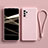 Ultra-thin Silicone Gel Soft Case 360 Degrees Cover S02 for Samsung Galaxy A72 4G Pink