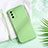 Ultra-thin Silicone Gel Soft Case 360 Degrees Cover S04 for Oppo A55 5G Green