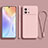 Ultra-thin Silicone Gel Soft Case 360 Degrees Cover S04 for Vivo iQOO 9 5G Pink