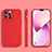 Ultra-thin Silicone Gel Soft Case 360 Degrees Cover S05 for Apple iPhone 13 Pro Max Red