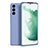 Ultra-thin Silicone Gel Soft Case 360 Degrees Cover S08 for Samsung Galaxy S21 FE 5G Lavender Gray