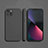 Ultra-thin Silicone Gel Soft Case 360 Degrees Cover S09 for Apple iPhone 13 Mini Black