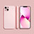 Ultra-thin Silicone Gel Soft Case 360 Degrees Cover S09 for Apple iPhone 14 Pink